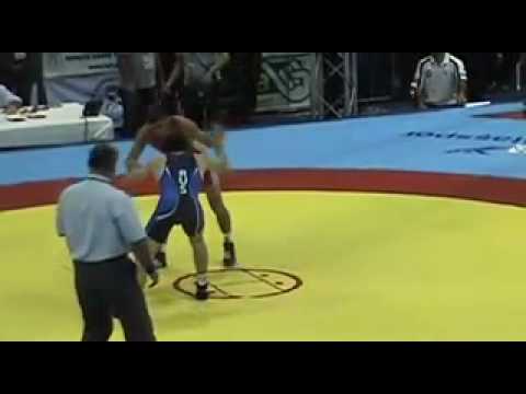 60 kg Junior World freestyle finals - Timur Tsabolov (Russia) dec. Aghahuseyn Mustafayev (Azerbaijan)