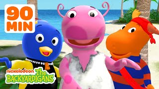 Download lagu 90 Minute of Backyardigans Tropical Adventures! w/ Uniqua, Pablo & Tyrone | The Backyardigans mp3