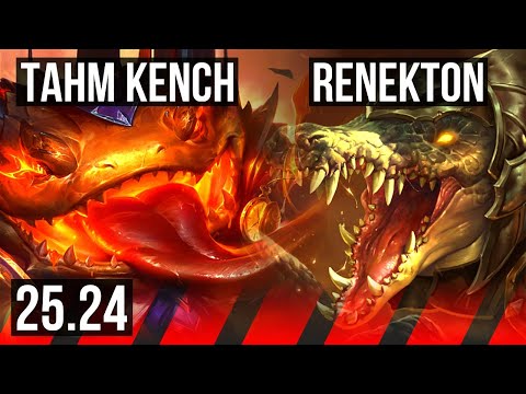 TAHM KENCH vs RENEKTON (TOP) | Good KDA: 10/1/7 | EUW Diamond | 25.24