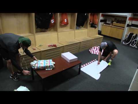 Flyers Take on Gift Wrapping