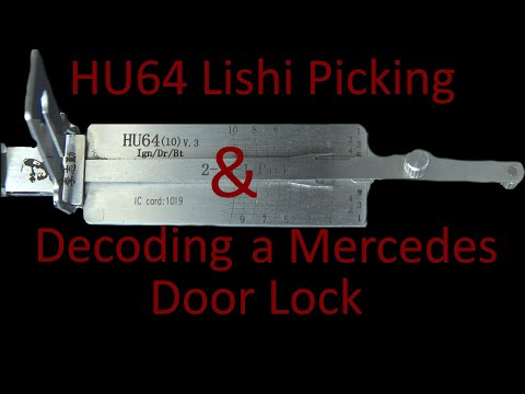 (476) HU64 Lishi Picking & Decoding a Mercedes Door Lock