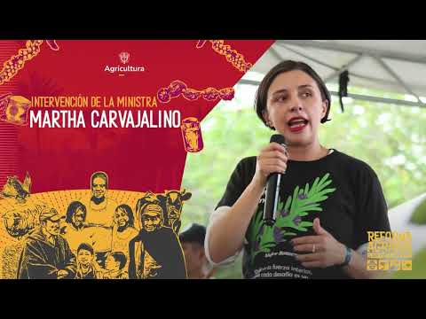Ministra Martha Carvajalino ante el TECAM Nuevo Amanecer en Chimichagua, Cesar