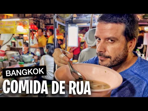 Provando 35 COMIDAS DE RUA em Bangkok na Tailândia 🇹🇭  [Documentário Completo]