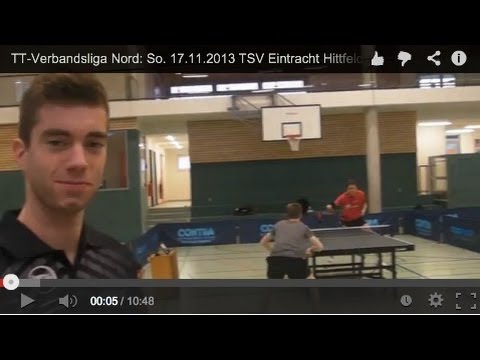 TT-Verbandsliga Nord: So. 17.11.2013 TSV Eintracht Hittfeld - TV Hude II (Vorspiel und Doppel)