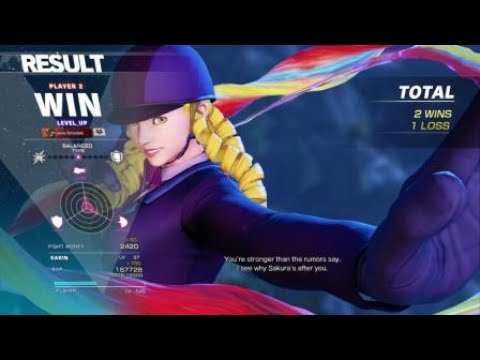 SFV - FT2 - LEVEL_UP (Karin) Vs (Ryu)