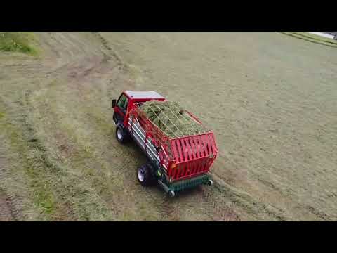 Die erste Heuernte mit dem Caron CTS110
