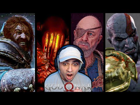 God Of War (1-5) All Gods Death Scenes REACTION