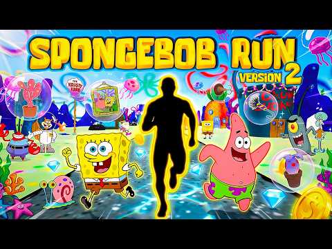 SPONGEBOB RUN 2🍍| Bikini Bottom Chase | Immersive Interactive Warm Up |  Fitness Workout