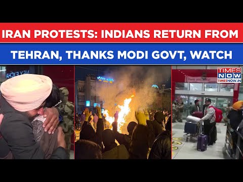 Iran On Edge: Indians Return from Tehran, Thank Modi Govt Amid Deadliest Protests Crackdown, Watch