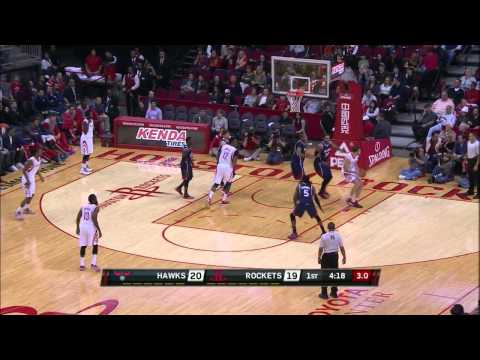 Donatas Motiejunas Highlights Hawks vs. Rockets 12.20.2014 - 8 Points, 7 Rebounds