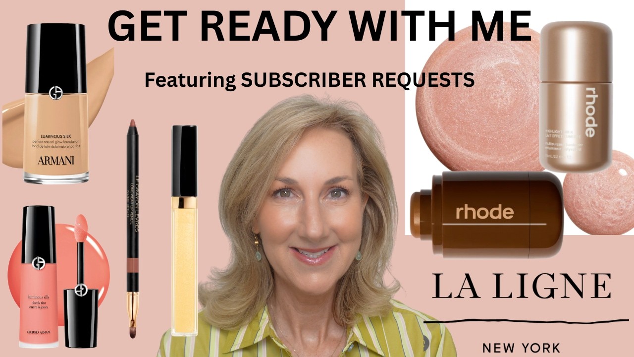 GET READY WITH ME using SUBSCRIBER REQUESTS | RHODE, ARMANI, THRIVE, LA LIGNE and more!