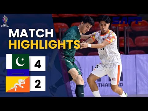 Pakistan vs Bhutan Futsal Highlights | Pakistan Win 4–2 | SAFF Futsal Championshi