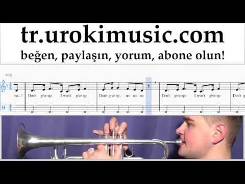 Trompet dersleri Sia - The Greatest Notalar Eğitim Bölüm#2 um-723