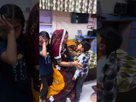 Aaj Kavya Vihaan Mama Ke ghar Jane Se Mana Kiya 😎 #minivlog #shorts #familyvlog #dailyvlog #mama