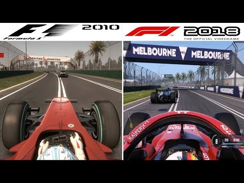 F1 Game Comparison (2010 - 2018 Gameplay Comparison)