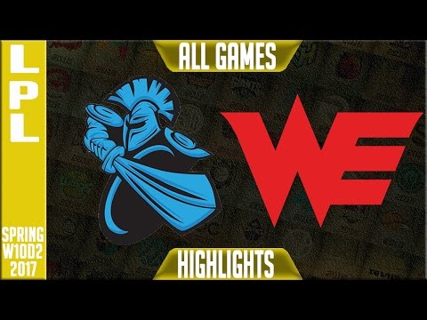 Newbee vs Team WE Highlights All Games - LPL Spring 2017 W10D2 - NB vs WE All Games