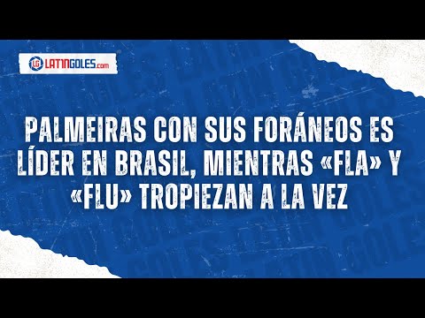 BRASILEIRAO: Palmeiras con sus foráneos es líder, «Fla» y «Flu» tropiezan a la vez - Latingoles