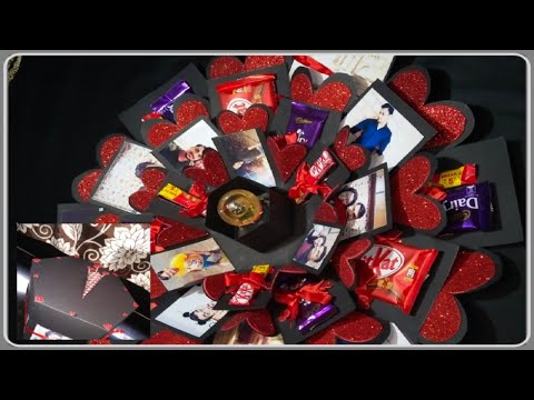 Hexagon Explosion Box  "FUSION OF CHOCOLATE AND PICTURES"