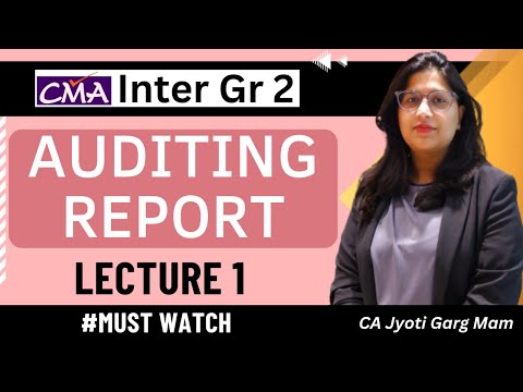 Audit Report Part-1 By CA Jyoti Garg