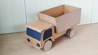 How To Make RC Tipper Truck From Cardboard  Very S