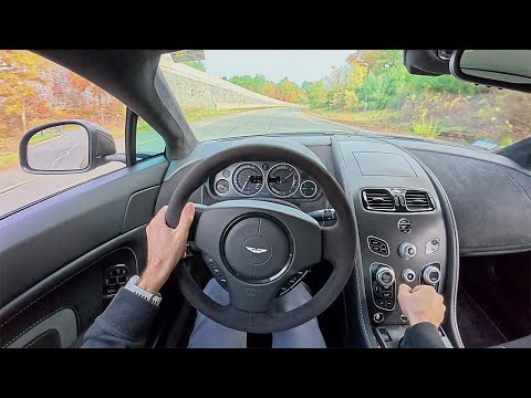 2017 Aston Martin V12 Vantage S - Driving the Rare 568hp Dog Leg Manual  (POV Binaural Audio)