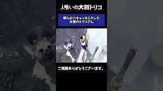 【人喰いの大鷲トリコ】明らかにキャッチミスした大鷲トリコさん  #shorts #人喰いの大鷲トリコ