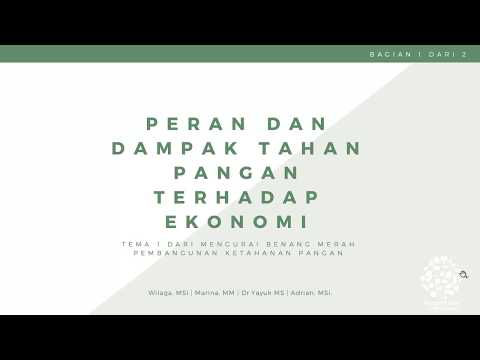Peran dan Dampak Ketahanan Pangan terhadap Perekonomian