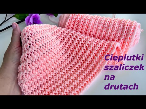 The easiest knit scarf – perfect for beginners