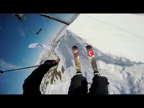 One Run in Riksgränsen with Jesper Tjäder (Raw Clip)
