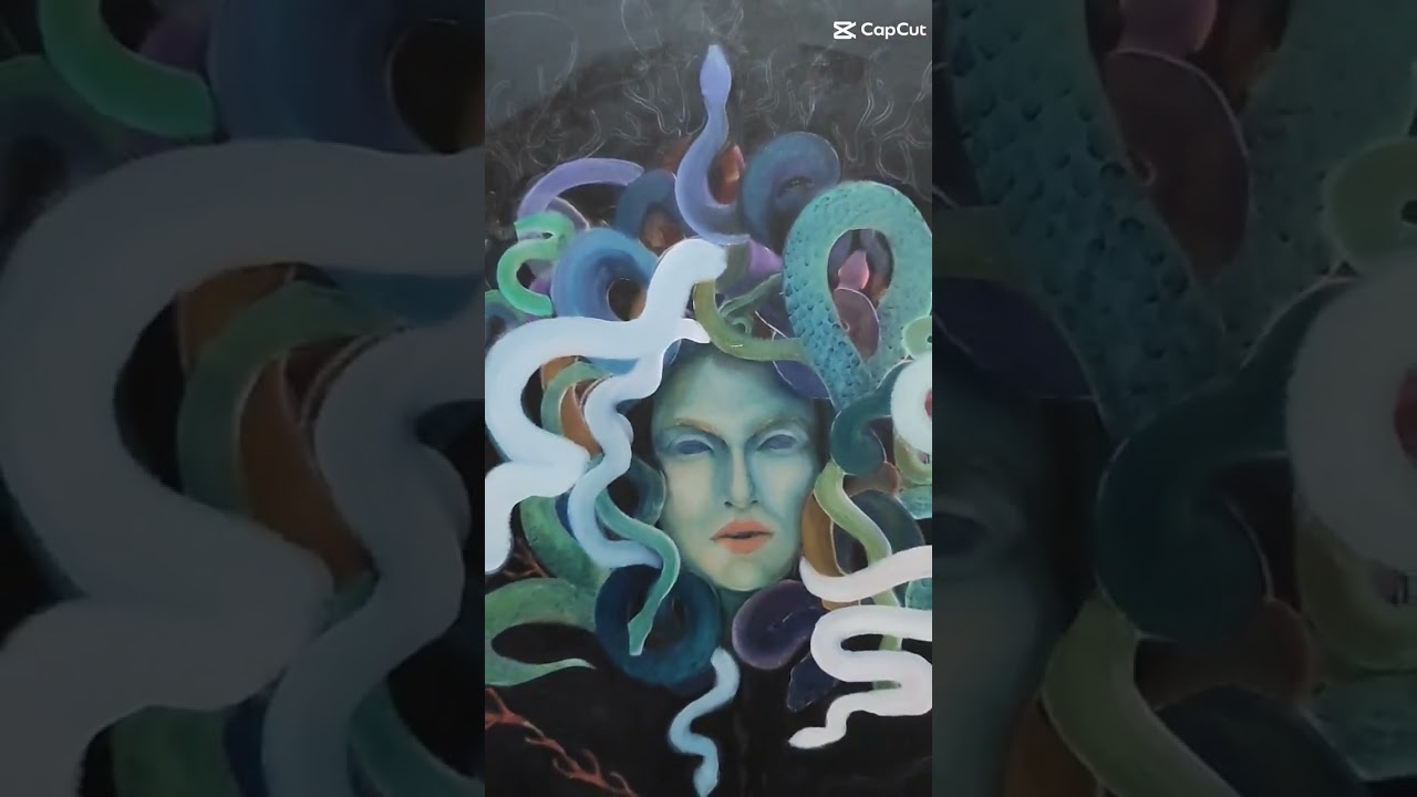#medusa in progress #artists #paint #oilpainting #paint #arte #pittura#art
