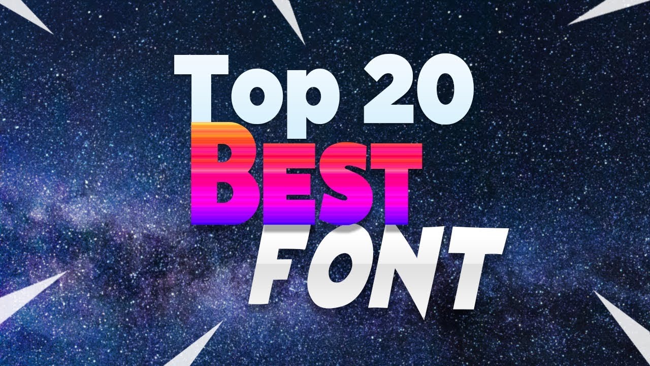 Top 20 Fonts for YouTube | Photoshop (2019)