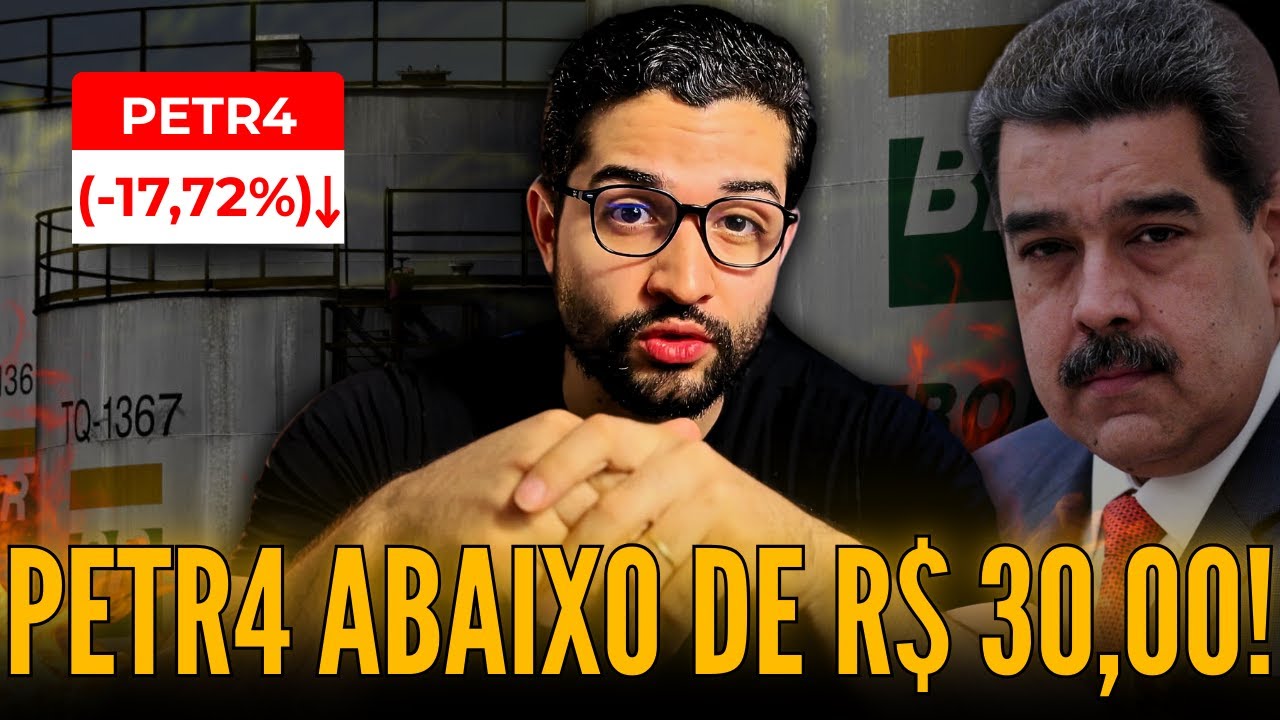 A REAL SITUAÇÃO DA PETROBRAS EM 2026: PETR4 EM QUEDA É CILADA OU OPORTUNIDADE? PETR3 OU PETR4?