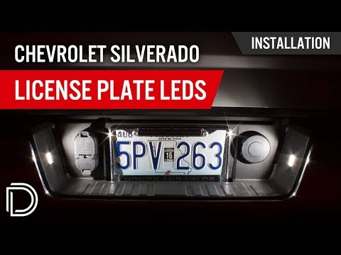 How to Install Chevrolet Silverado License Plate LEDs
