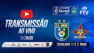 S.E CACOALENSE x S.C GENUS | RONDONIENSE SICREDI 2026 - 10ª RODADA | FTV FFER