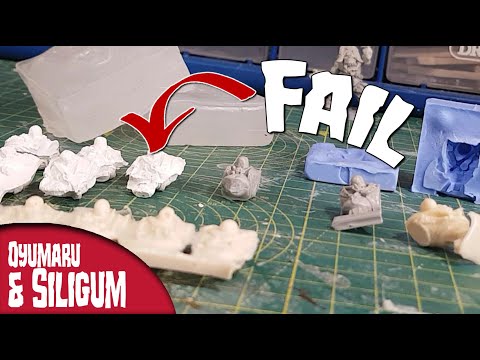 Resin Casting using a 2 Part Mould with Oyumaru & Siligum