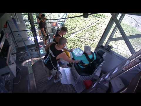 76 Year Old Takes on Nevis Bungy for the 14th time and goes VIRAL!
