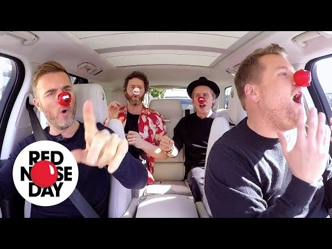 Carpool Karaoke with Take That | Comic Relief