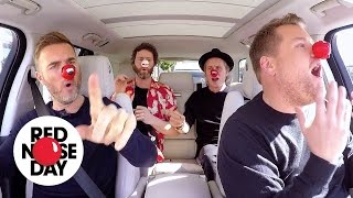 Carpool Karaoke with Take That | Comic Relief