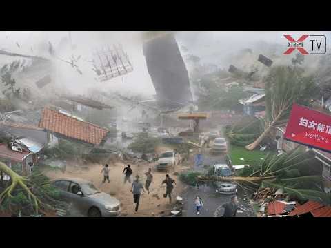 Typhoon Ragasa 285 Km/h SHATTERS China — Streets Flooded, Homes WASHED Away!