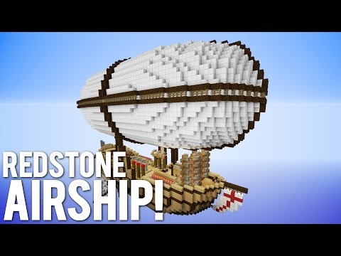 Minecraft: Giant Redstone Airship [Piston House]