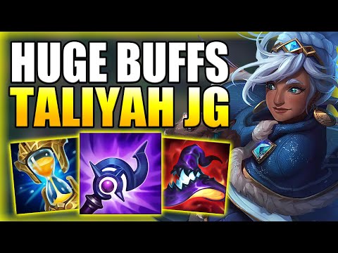 HOW TO PLAY TALIYAH JUNGLE AFTER THESE HUGE BUFFS! - Best Build/Runes Guide - League of Legends
