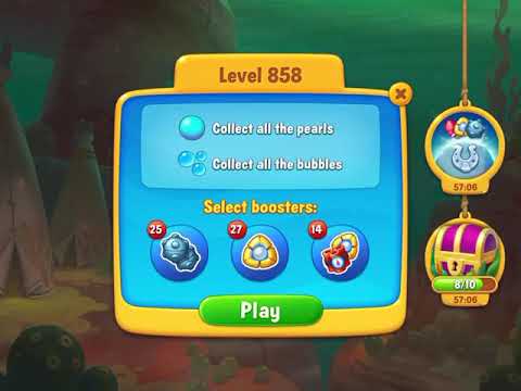 Fishdom level 858 - no boosters
