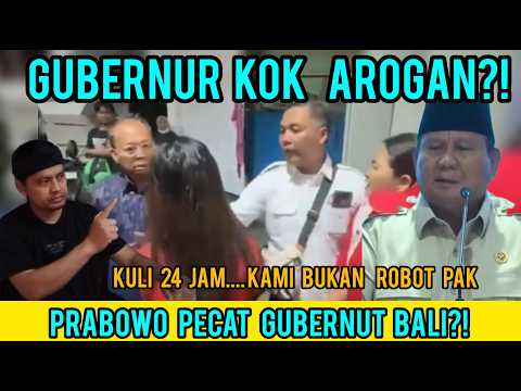 Gubernur bali di n0naktifkan Prabowo buntut c3kcok pegawai SPBU! warganet silaturahmi ke gubernur!! 