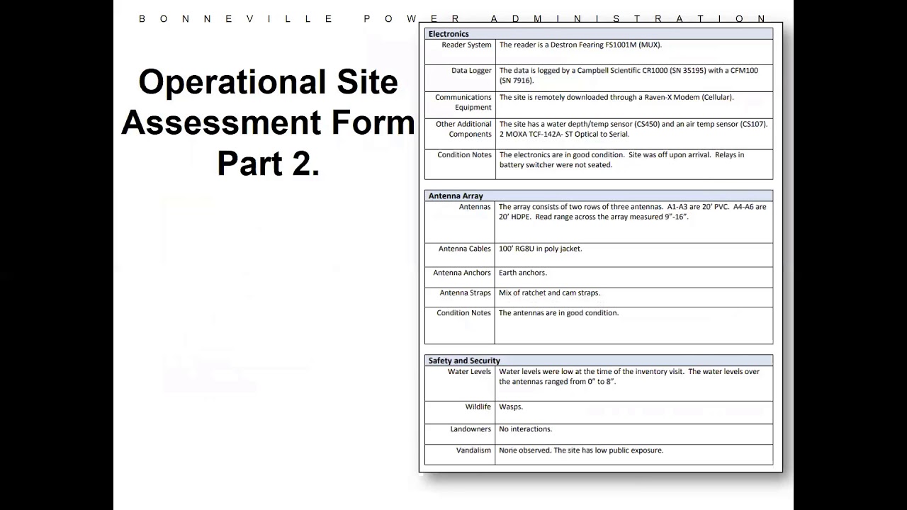 Regional Status Assessments &  BPA Assessement - Scranton