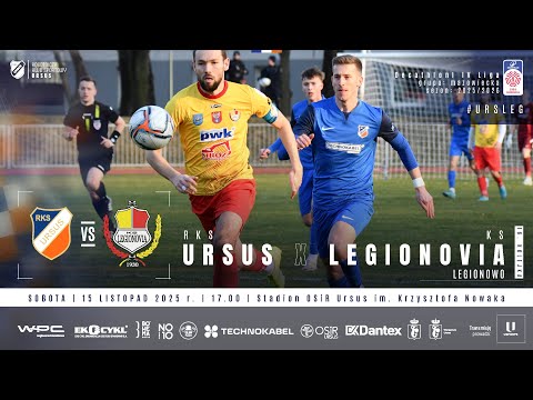 RKS Ursus vs KS Legionovia Legionowo | 15 listopada 2025 r. godz. 17.00