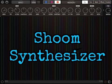 SHOOM Synthesizer by Yuri Turov - Demo for the iPad
