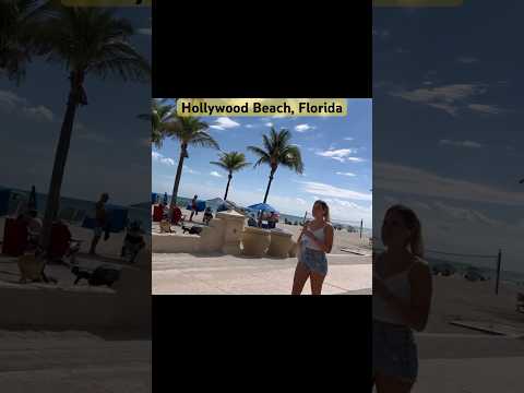 Hollywood Beach, Florida Broadwalk. #vacation #staycation #florida #beach #travel #shortsvideo