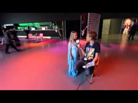 ESCKAZ live in Amsterdam  Anastasiya Petryk Ukraine interview Junior Eurovision 2012