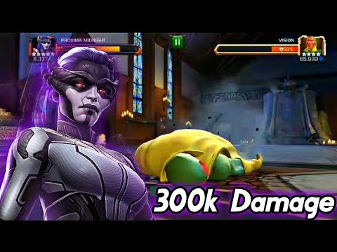 PROXIMA MIDNIGHT 300K DAMAGE😱🔥 to (OG)VISION in REALM OF LEAGENDS [MCOC]