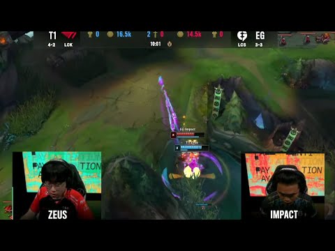 Zeus's Gwen solo kill Impact's Gangplank | T1 vs EG